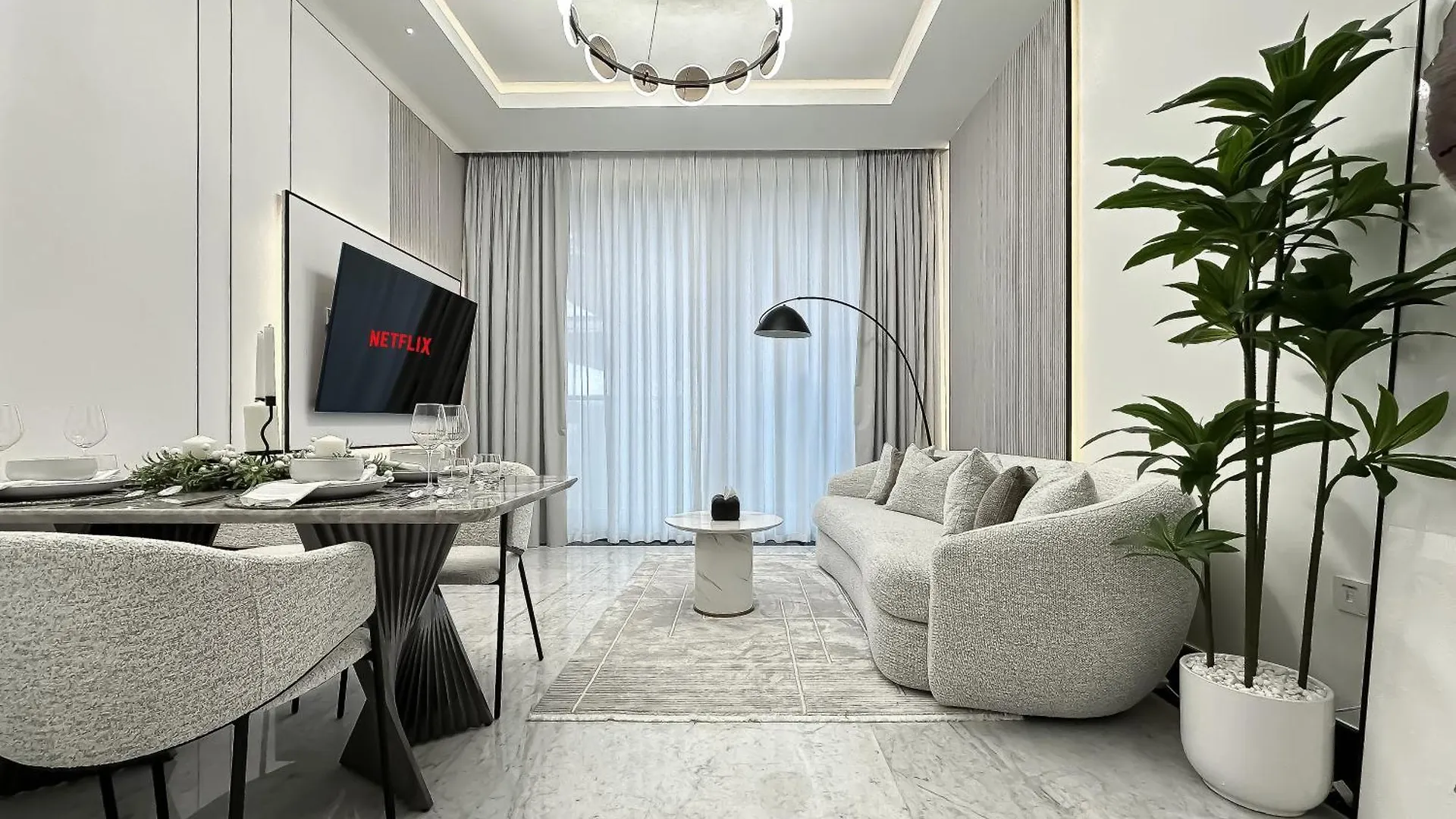 Trophy-Refined Escape With Aesthetic Apartment Dubai 0*,