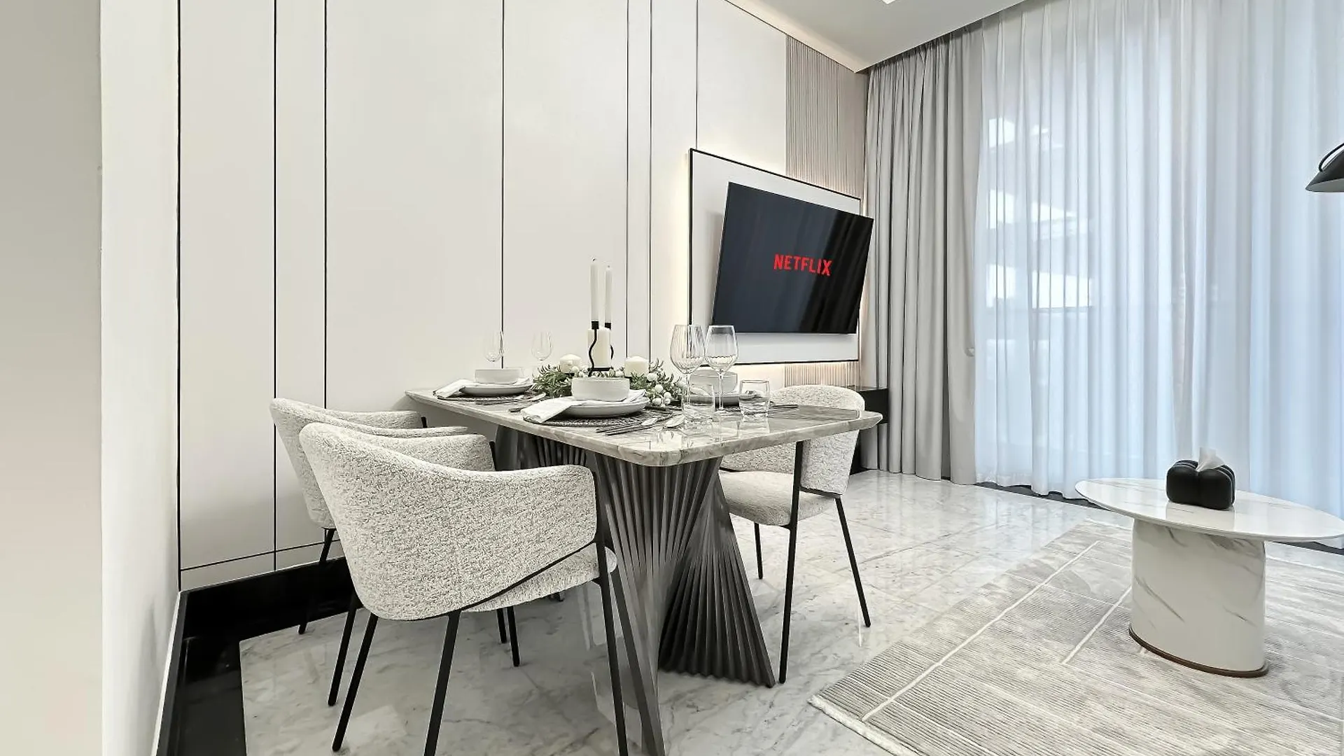 Trophy-Refined Escape With Aesthetic Apartment Dubai 0*,